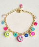 Lime By Manika Fruit Charms & Bead Embellished Bracelet - Multi Colour