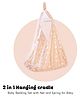 Baybee Cotton Jhula Swing Hanging cradle with Mosquito Net & Spring - Orange