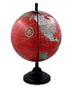 Globeskart Mat Finish Globe With Metal Base Arc - Red