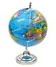 Globeskart Educational Laminated  Globe with Chrome Base and Arc -  Blue