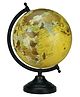 Globeskart Matte Finish Globe With Metal Base - Golden