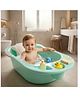 R for Rabbit Kiddie Kingdom Splash with Seat Sling Baby Bath Tub for Toddlers of 0 to 3 Years Anti-Slip Kids Bather Bathtub for Shower (Green)