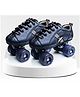 Jaspo Honda Pro 30 Quad Skates with Rubber Wheels - Black