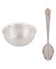 Osasbazaar Pure Silver Bowl and Spoon Set BIS Hallmarked - Silver