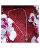Taarose by Osasbazaar 925 Sterling Silver Khanda Pendant and Chain Set - Silver
