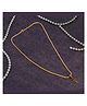 Taarose by Osasbazaar 925 Sterling Silver Cross Pendant and Chain Set - Gold