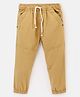 Simply Premium Cotton Full Length Solid Colour Lounge Pant  - Khakie