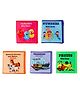 Skyculture Fabric book Head Start Series Mini Book ABC Numbers Fruits Domestic animals Transport Cloth Books  Combo pack of 5- English