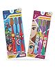 Duvon Marvel & Disney Kids Combo Pack of 2 | 3 Marvel Toothbrush and 3 Disney Toothbrush - Extra Soft Bristles, Ergonomic Grip | Boys & Girls| For 3+ Years