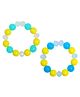 Arendelle Set Of 2 Bead Embellished Bracelets - Yellow & Blue