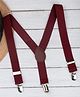 Arendelle Solid Suspenders  - Maroon