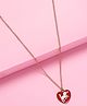 Arendelle Unicorn Detailed Heart Pendant - Red