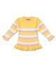 KNITCO Full Sleeves Striped Sweater - Yellow
