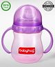 Babyhug Sipper Cup with Twin Handles for Toddlers 240 ml - Purple | BPA Free | Travel-Friendly | Easy-Grip | No Phthalates | Food Grade