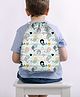 Baby of Mine Mermaid Print Waterproof Drawstring Multipurpose Bag White - Height 16 Inches