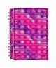 Smily Kiddos Spiral Pop It Diary A5 Size 80 Pages - Pink