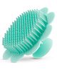 LuvLap Baby Silicone Shower Brush, Bath Loofah, Exfoliating Scrubber, Scalp & Body Scrubber, Silicone Bath Brush for Babies, Green