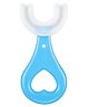 BOXOT IMPEX Soft Silicone 360 Degree U Shaped Toothbrush For Kid Baby Children Manual Teeth Whitening - Blue