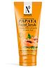 NutriGlow Natruals Advanced Pro Formula Papaya Facial Scrub for Deep Exfoliation with AHA  Lemon Oil All Skin Types - 100 g