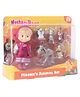 Masha and the Bear Collectibles Figurines with  5 Animal Friends 12 cm - Multicolour