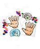 Monkey Minds Math Activity Germs Go Away Multicolour- 32 Pieces