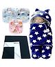 BRANDONN New Born Baby Gift Set Combo Pack for Baby Boys and Baby Girls Pack of 5 Pcs - Multicolour