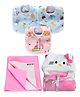 BRANDONN New Born Baby Gift Set Combo Pack for Baby Boys and Baby Girls Pack of 5 Pcs - Multicolour