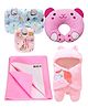 BRANDONN New Born Baby Gift Set Combo Pack for Baby Boys and Baby Girls Pack of 6 Pcs - Multicolour