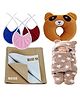 BRANDONN New Born Baby Gift Set Combo Pack for Baby Boys and Baby Girls Pack of 6 Pcs - Multicolour