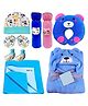 BRANDONN New Born Baby Gift Set Combo Pack for Baby Boys and Baby Girls Pack of 10 - Multicolour