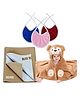 BRANDONN New Born Baby Gift Set Combo Pack for Baby Boys and Baby Girls Pack of 5 Pcs - Mutlicolour