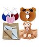 BRANDONN New Born Baby Gift Set Combo Pack for Baby Boys and Baby Girls Pack of 6 Pcs - Multicolour