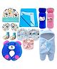 BRANDONN New Born Baby Gift Set Combo Pack for Baby Boys and Baby Girls Pack of 11 - Multicolour