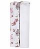 My Milestones 3 in 1 Muslin Swaddle Wrapper Pack of 2 (Size 41x41 Inches) Zoo Print - Pink & White