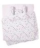 Haus & Kinder Bundle of Joy Bedding Set, Butterfly Garden- White pink