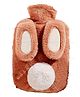 FunBlast Cartoon Design Hot Water Bag with Soft Cover 1000 ml - Brown