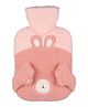 FunBlast Bear Design Hot Water Bag with Soft Cover 1000 ml - Pink
