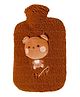 FunBlast Bear Design Hot Water Bag with Soft Cover 1000 ml - Brown