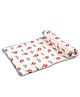 FABURAA Wishing Clouds Baby Dohar for Newborn Hot Air Balloon Print-     Red White