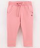Sundae Kids Cotton Capri Length Leggings Solid Color - Hot Pink