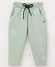 Sundae Kids Cotton Capri Length Leggings Solid Color - Pista Green