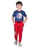 3PIN Dare To Win Printed Joggers - Red