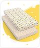Babyhug Premium Cotton Fitted Crib Sheets Jungle Safari Theme Pack of 2 - Multicolor