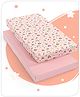 Babyhug Premium Cotton Fitted Crib Sheets Princess Theme Pack of 2 - Pink