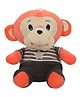 Babyjoys Cute Toto Monkey Stuffed Soft Toy Orange - Height 30 cm