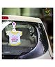 babywish Baby on Board Car Decals Cloth Safety Sign Board with Hanger & Large Vacuum Suction Cups - Yellow