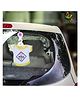 babywish Baby on Board Car Decals Cloth Safety Sign Board Come with One Hanger & One Large Vaccum Suction Cups Colorful Prince On Board Print - Yellow