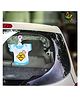 babywish Baby on Board Car Decals Cloth Safety Sign Board Come with One Hanger & One Large Vaccum Suction Cups Baby On Board Car Smile Print - Blue