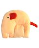 Kritiu Baby Head Shaping Mustard Seed Rai Pillow Elephant Shape-Orange