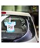 babywish Baby on Board Car Decals Cloth Safety Sign Board with Hanger & Large Vacuum Suction Cups Wonder Baby On Board Print - Blue